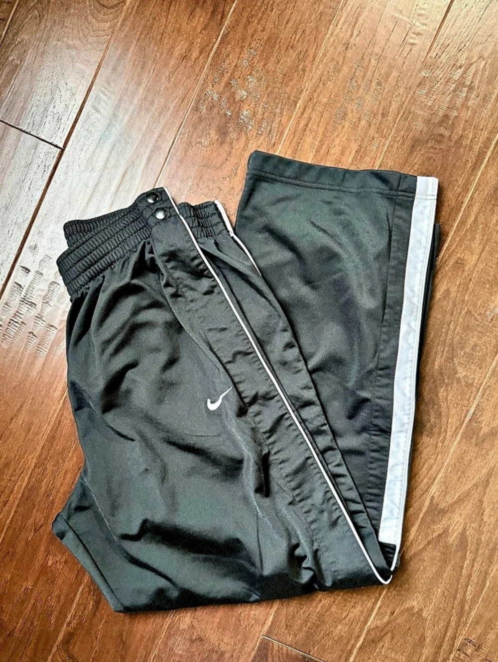 Nike Basketball Snap away Men's Black & White Size Medium Pants